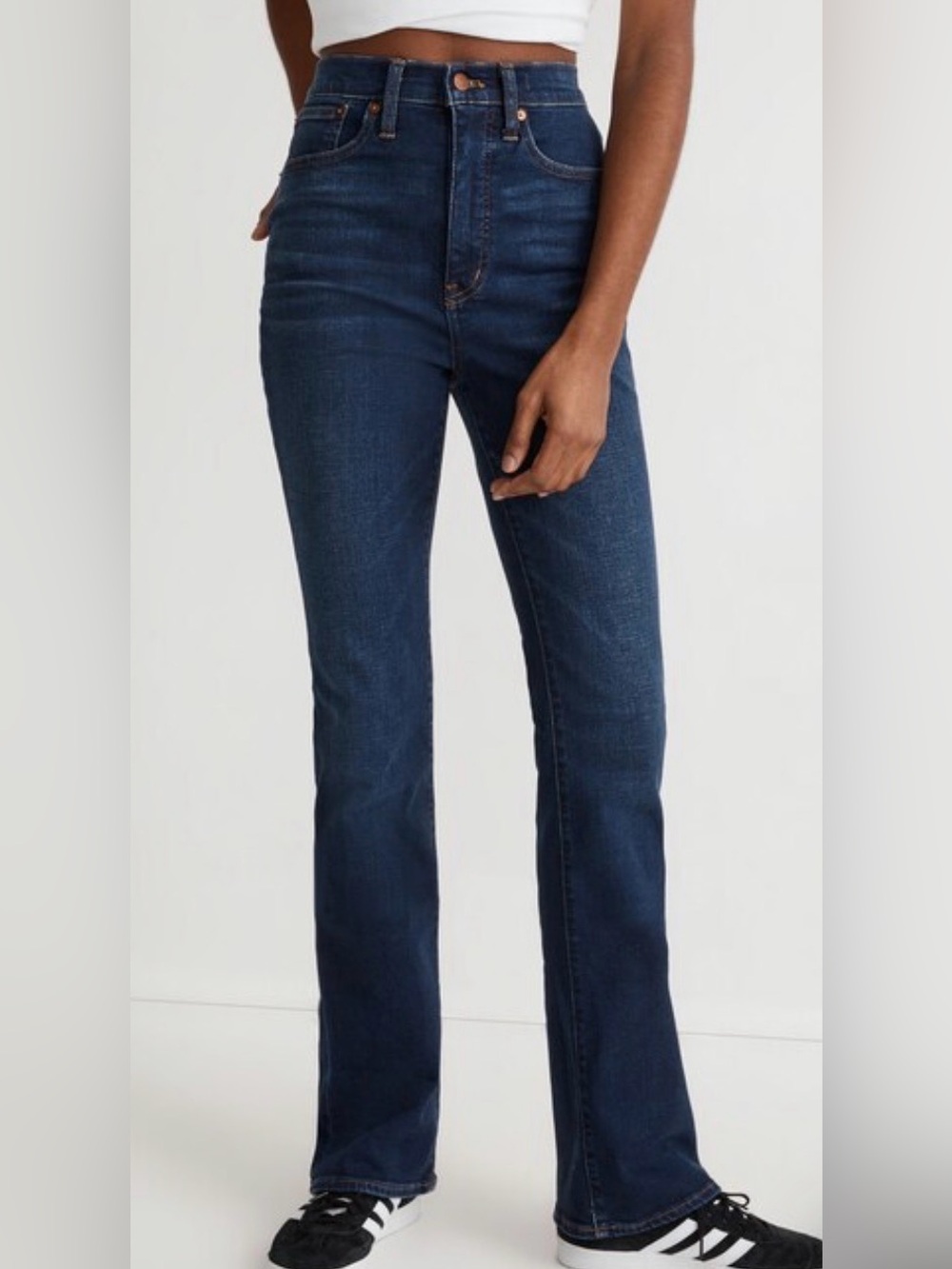 Madewell Tall Skinny Flare Jeans in Colleton Wash 28T High Rise Super Stretch
